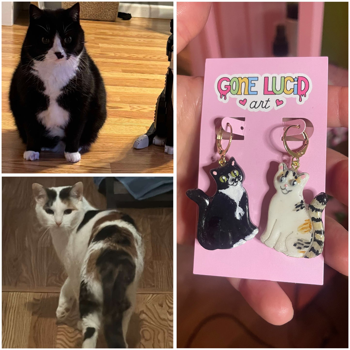 Custom Cat Earrings