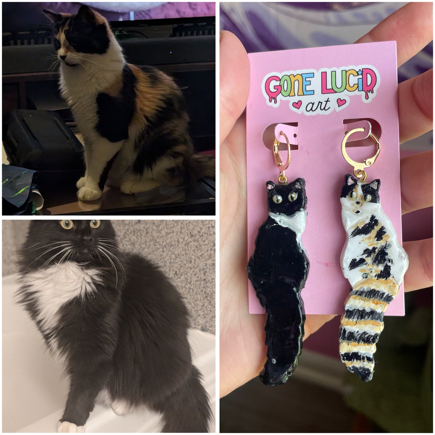 Custom Cat Earrings