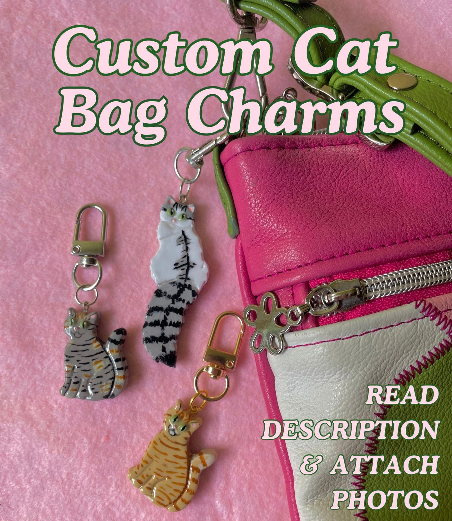 Custom Cat Bag Charm