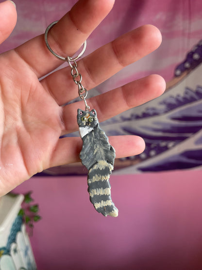 Custom Cat Keychain or Magnet