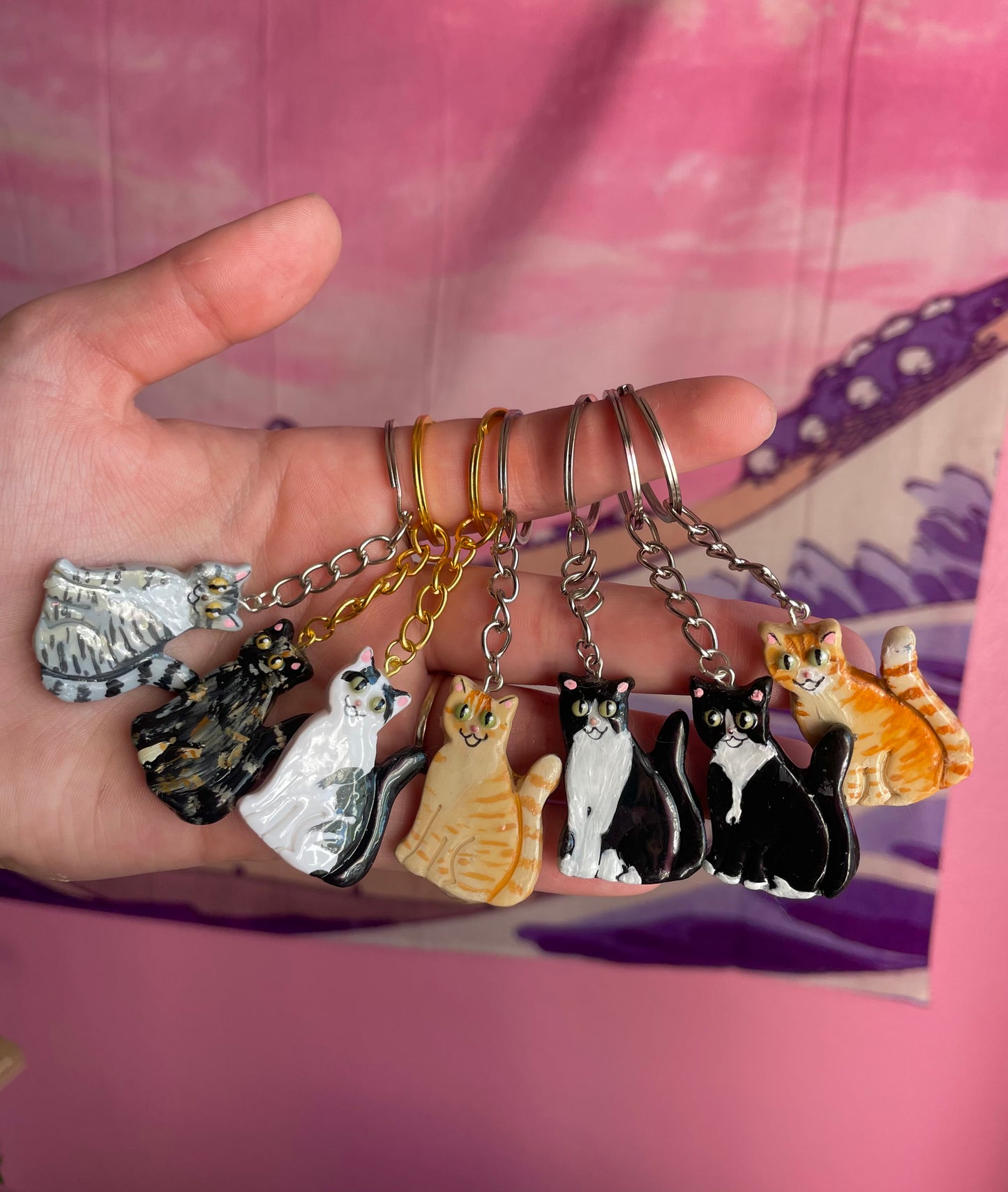 Custom Cat Keychain or Magnet