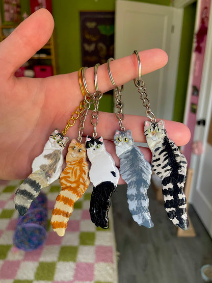 Custom Cat Keychain or Magnet
