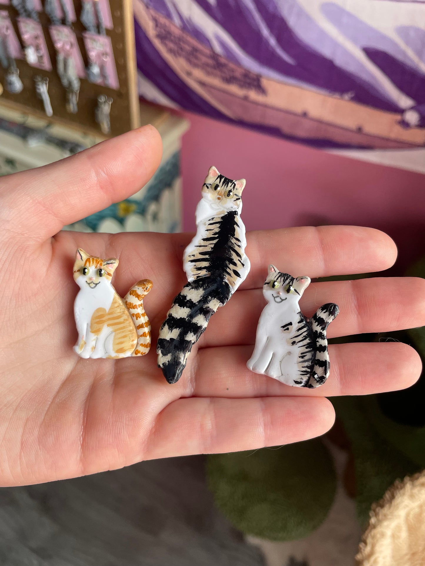 Custom Cat Keychain or Magnet