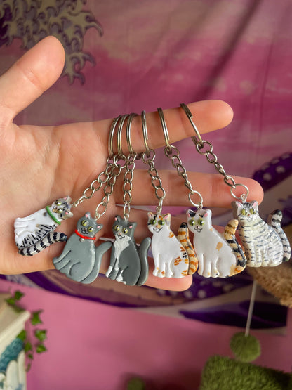 Custom Cat Keychain or Magnet