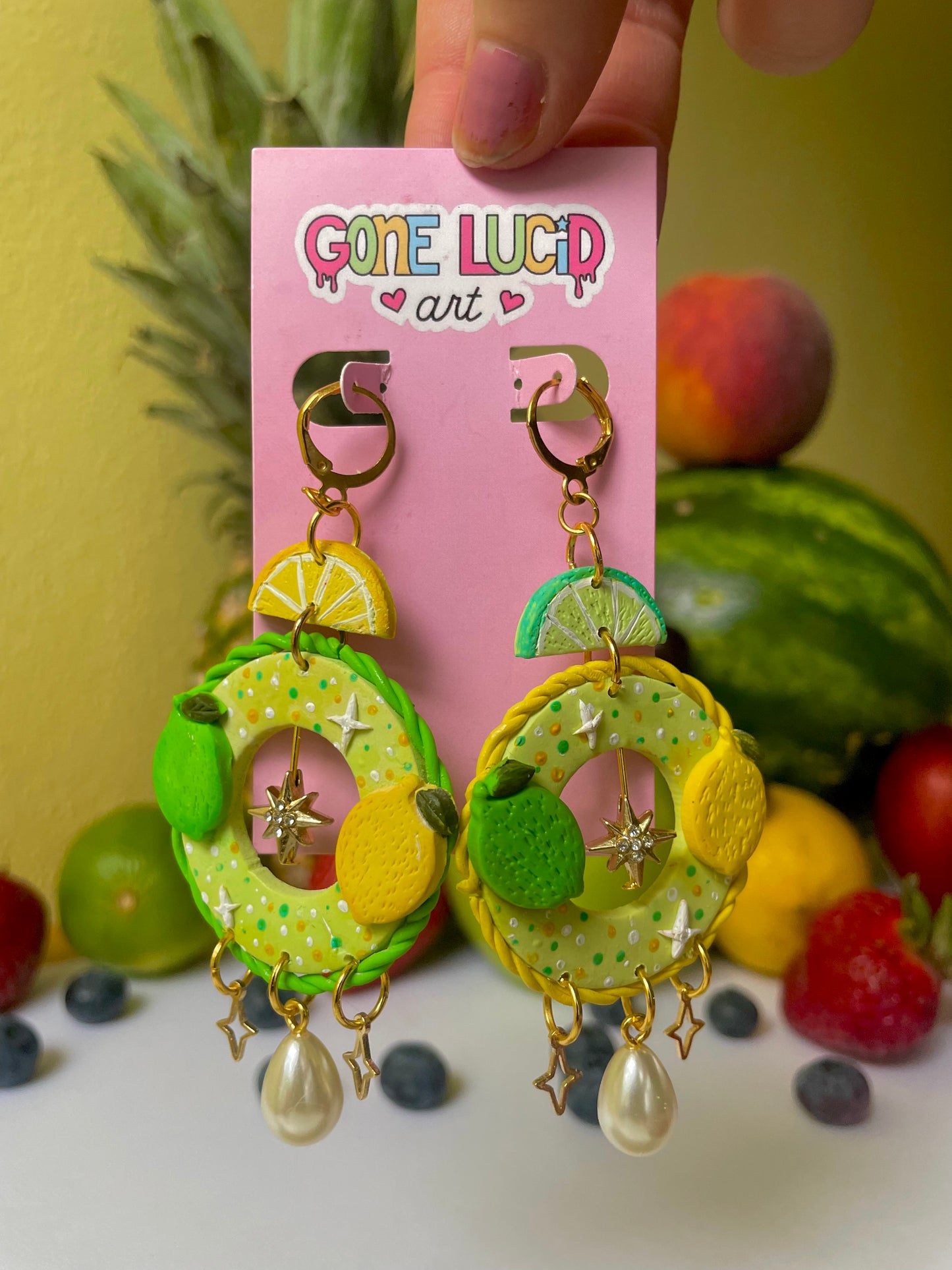 Lemon Lime Earrings