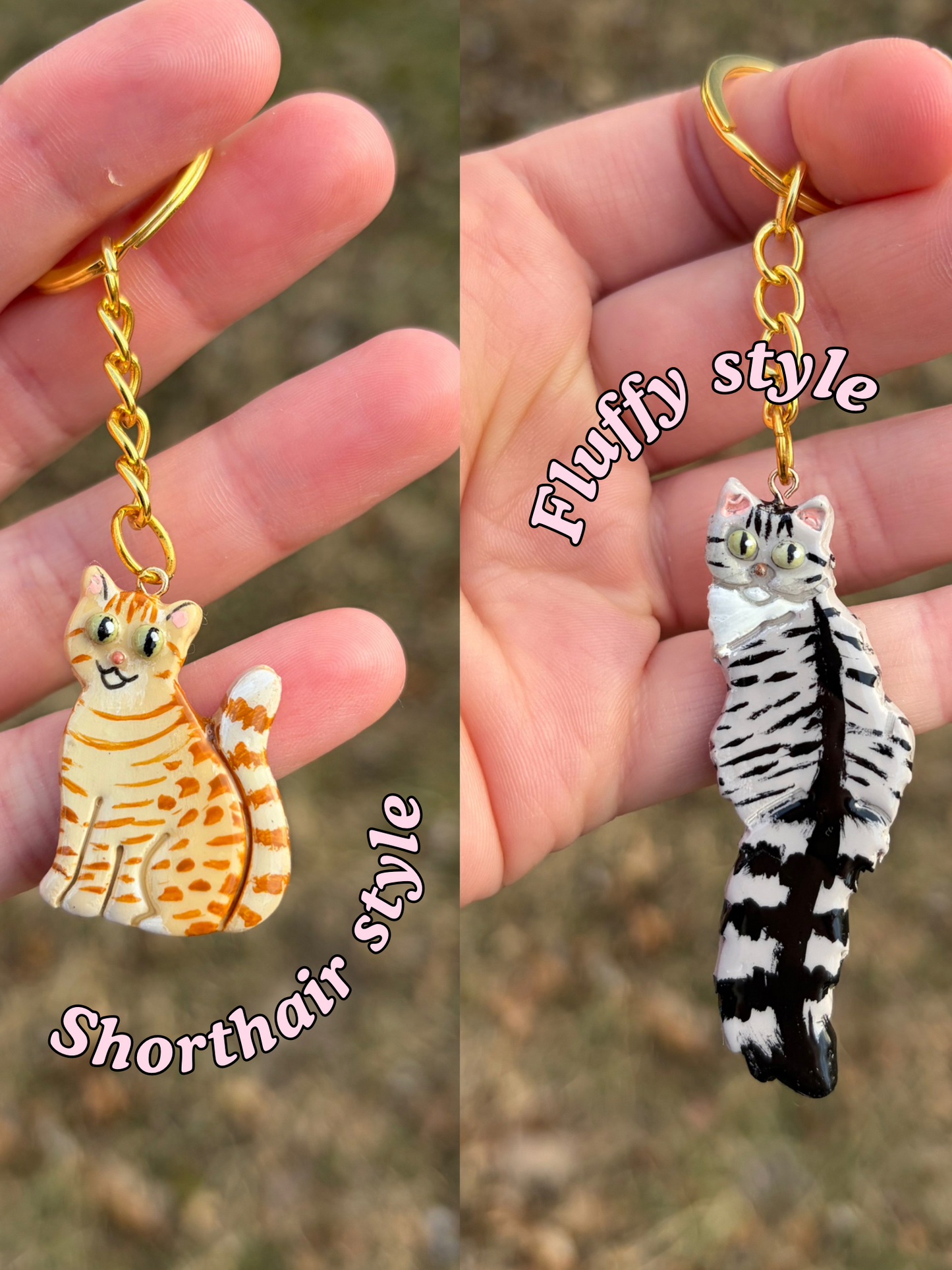 Custom Cat Bag Charm