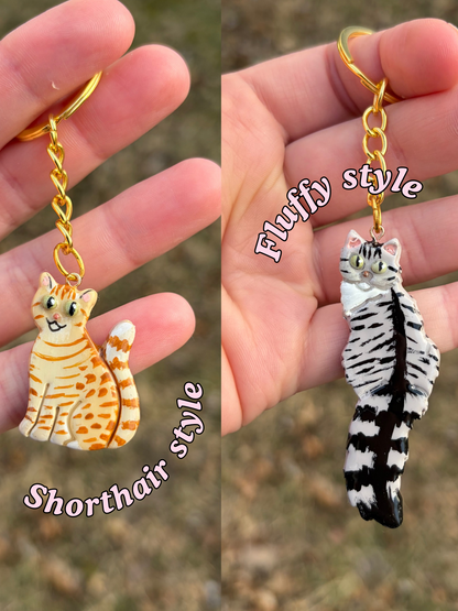 Custom Cat Bag Charm