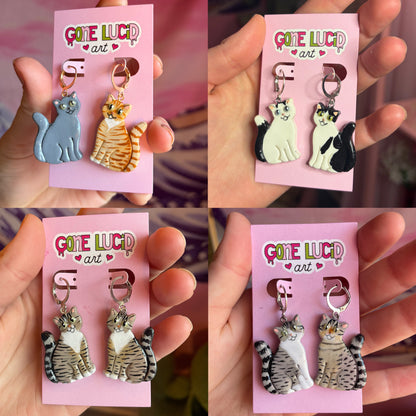 Custom Cat Earrings