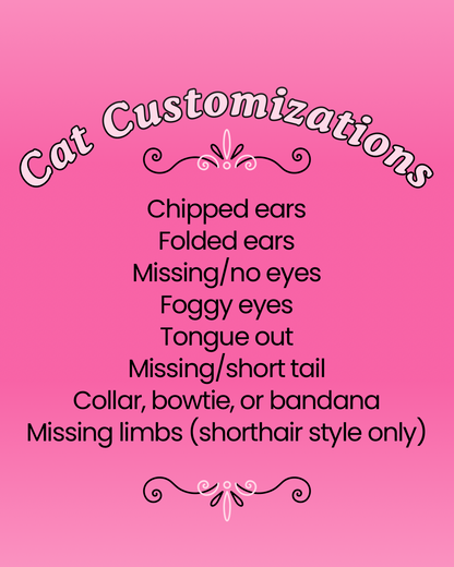 Custom Cat Bag Charm