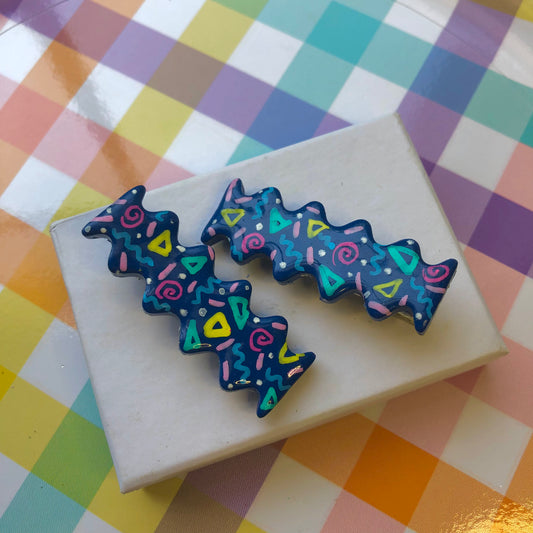 80’s Print Hair Clips